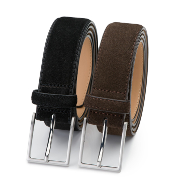Suede heren riem Bobby - duo pack – 3,5cm breed