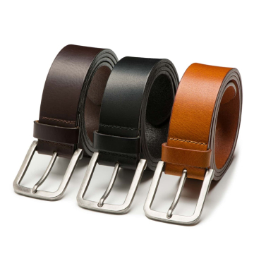 Heren riem Mason van 100% echt leer – 4cm breed - 3 pack
