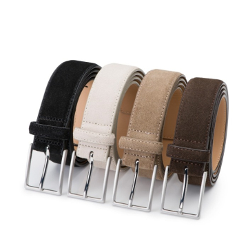 Suede heren riem Bobby - 4-pack – 3,5cm breed