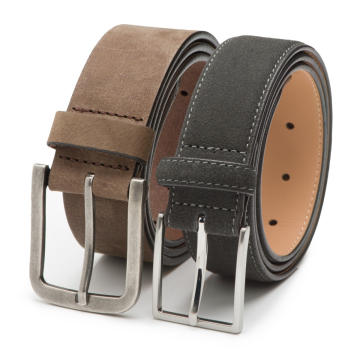 DTCH.FIT Nubuck Leren riem Jaxx - 4cm breed & Suède riem Bobby - 3,5cm breed