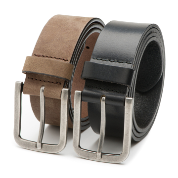 DTCH.FIT Nubuck Leren riem Jaxx - 4cm breed & Leren riem Mason - 4cm breed