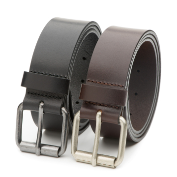DTCH.FIT Leren heren jeans riem Dean - duo pack - 4cm breed
