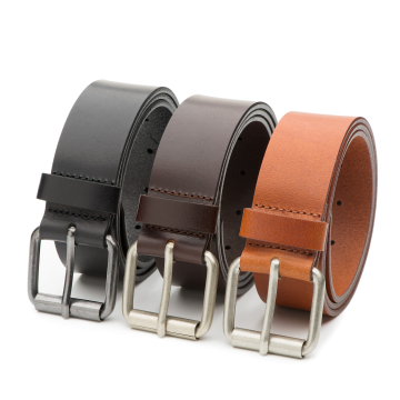 DTCH.FIT Heren jeans riem Dean - multipack - zwart, cognac & donkerbruin - 4cm breed