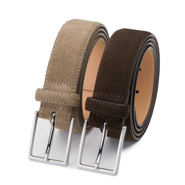 Suede heren riem Bobby - duo pack – 3,5cm breed