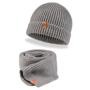 DTCH.FIT Beanie & Scarf Set German Grey - One Size
