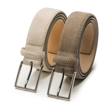 Suede heren riem Bobby - duo pack – 3,5cm breed