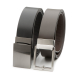DTCH.FIT Leren riem duo Virgil Zwart & Nathan Donkerbruin - automatische sluiting - zonder gaatjes - 3,5cm breed 