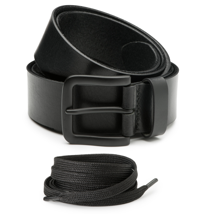 Lange heren riem Jack XXL & Sneakerveters - 140cm - Set main product photo