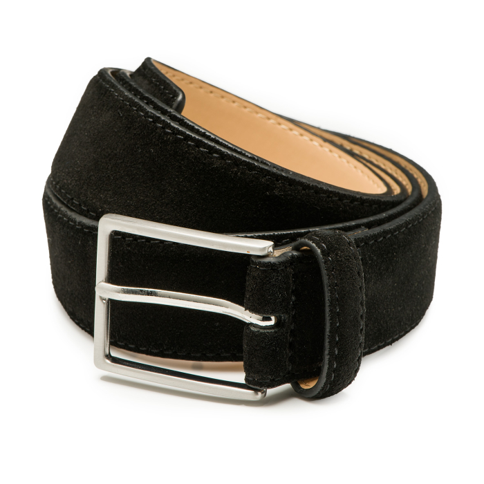 DTCH.FIT Herenriem Suède Bobby - Riem Zwart, Blauw, Taupe & Grijs